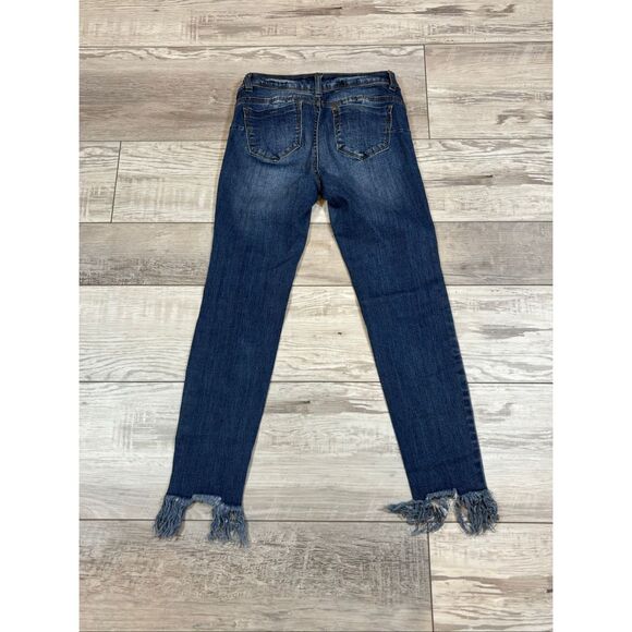 Wax Jeans Butt I Love You Distressed Jeans Size 3 - Picture 5 of 12